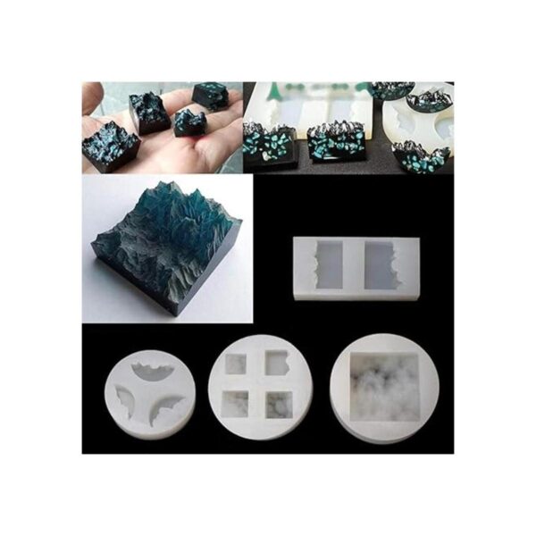 BUZHI Moldes de silicona para moldear joyas de resina para