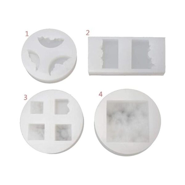 BUZHI Moldes de silicona para moldear joyas de resina para
