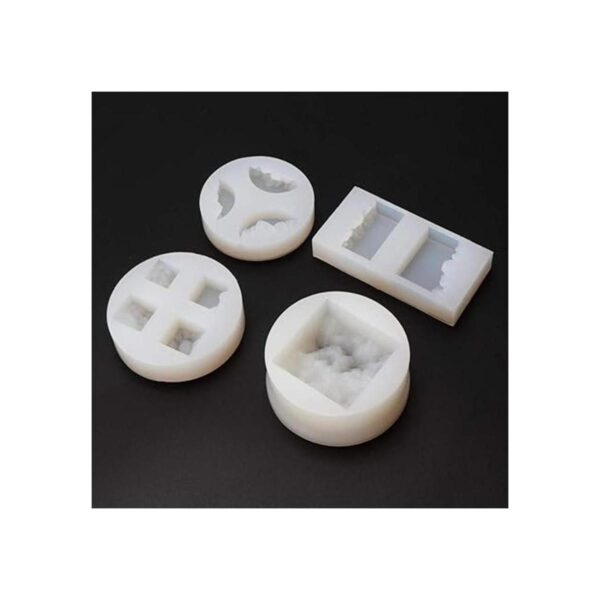 BUZHI Moldes de silicona para moldear joyas de resina para