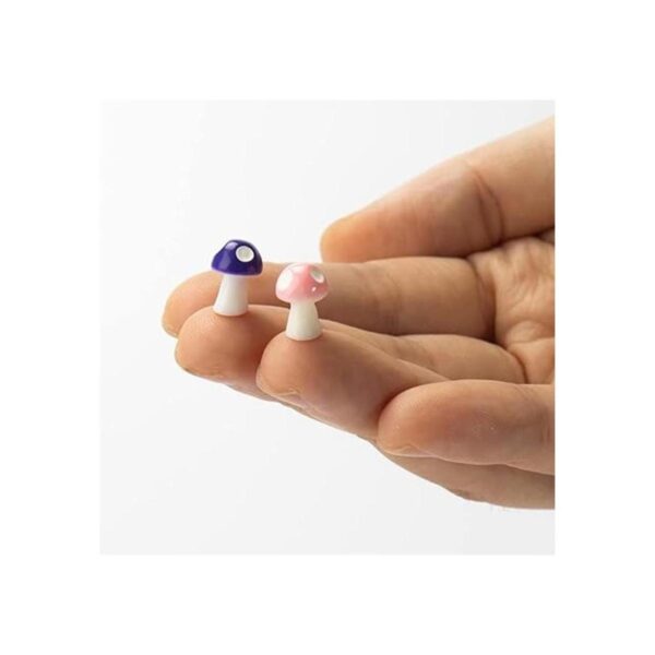 Exasinine 60 piezas de mini figuras de hongos en_2