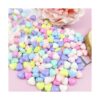 Mulutoo 400 cuentas de corazón de acrílico de color