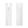 Cremallera invisible de 18 pulgadas blanco no separación