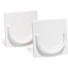 Adherion Soporte adhesivo para tubo de cortina de baño