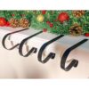 Juego de 6 soportes de calcetín de Navidad para chimenea_6