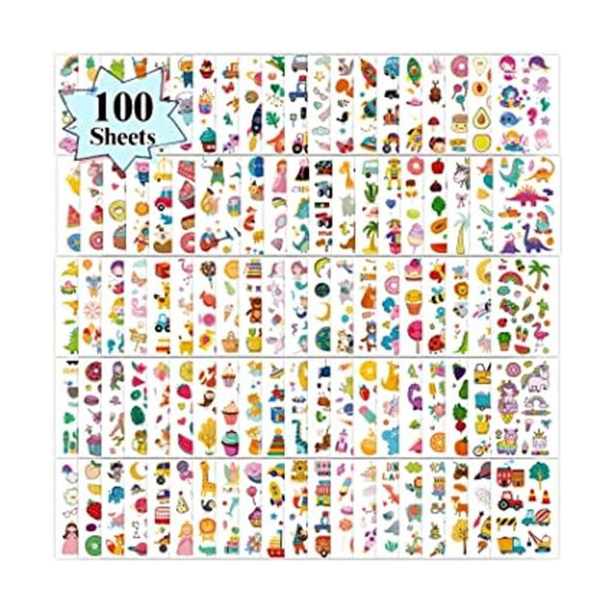 Partywind 100 hojas 1150 estilos tatuajes temporales