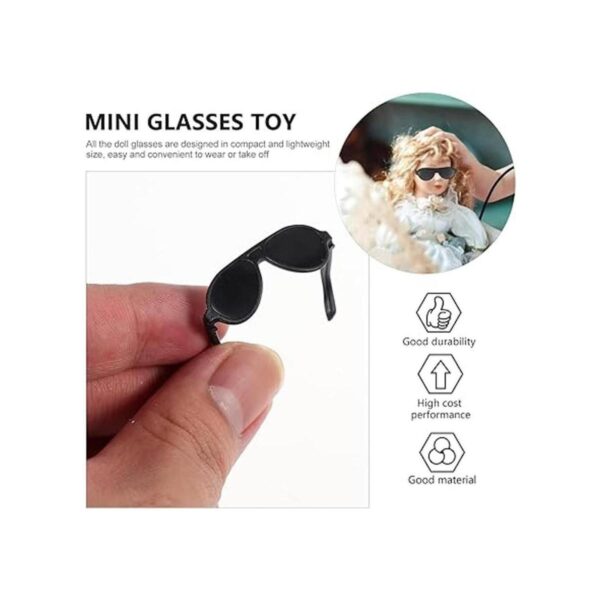 TOYANDONA 80 gafas de sol de muñeca mini de plástico para