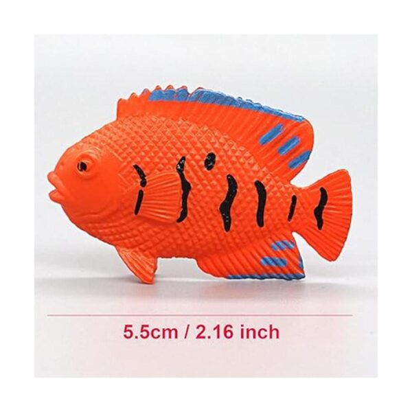 HAPTIME Juego de 12 juguetes de peces tropicales pástico
