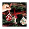 Colgantes de sublimación de Navidad en blanco de doble_5
