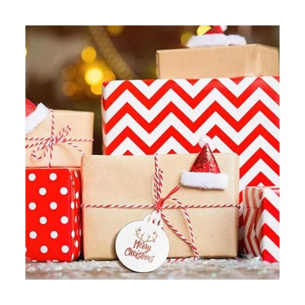 Colgantes de sublimación de Navidad en blanco de doble_6