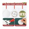 Colgantes de sublimación de Navidad en blanco de doble_4