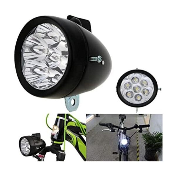 Lámpara de luz delantera de bicicleta retro vintage con 7_1