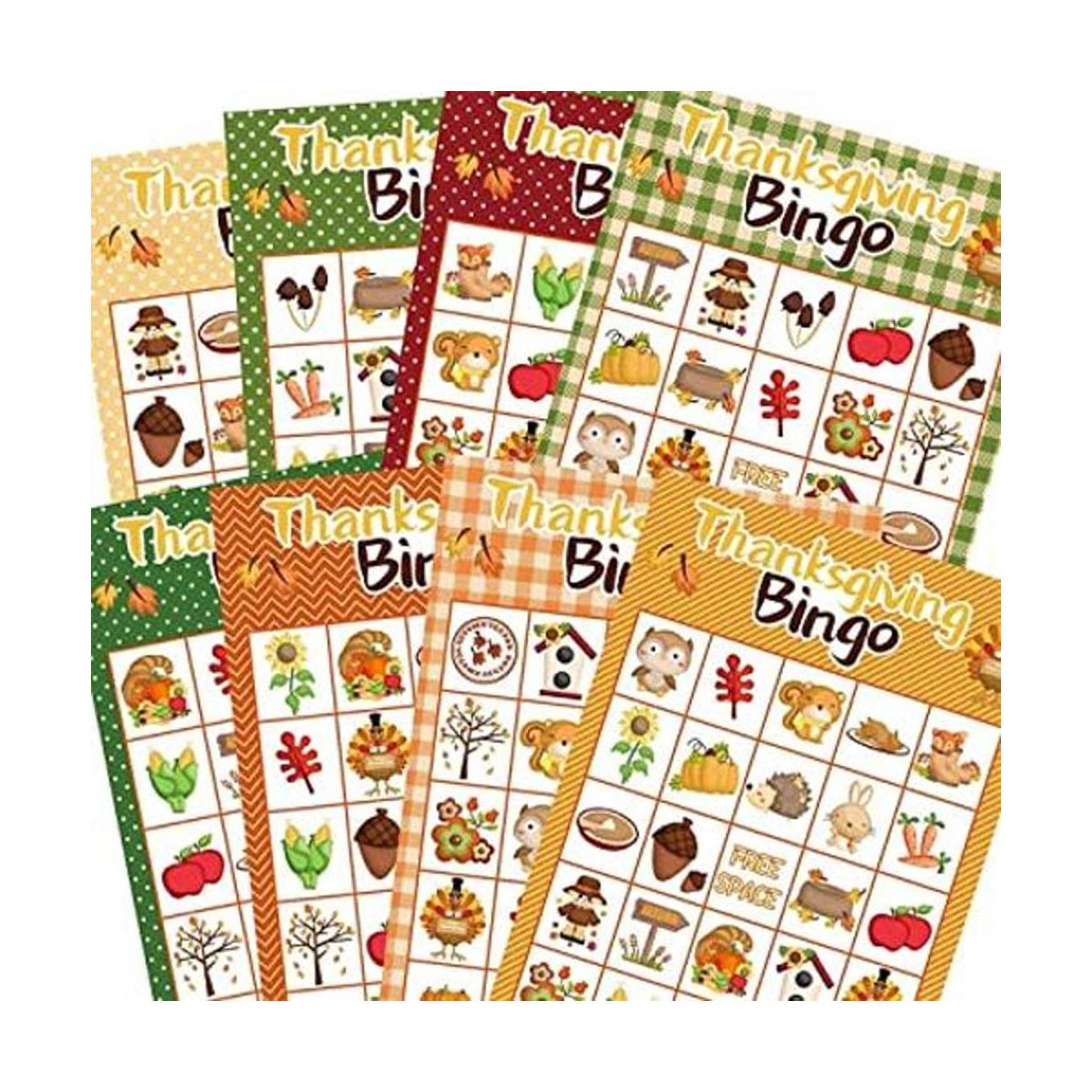 Juego de bingo de Acción de Gracias para niños 24