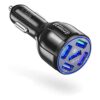 Cargador USB para automóvil adaptador de cargador rápido_1