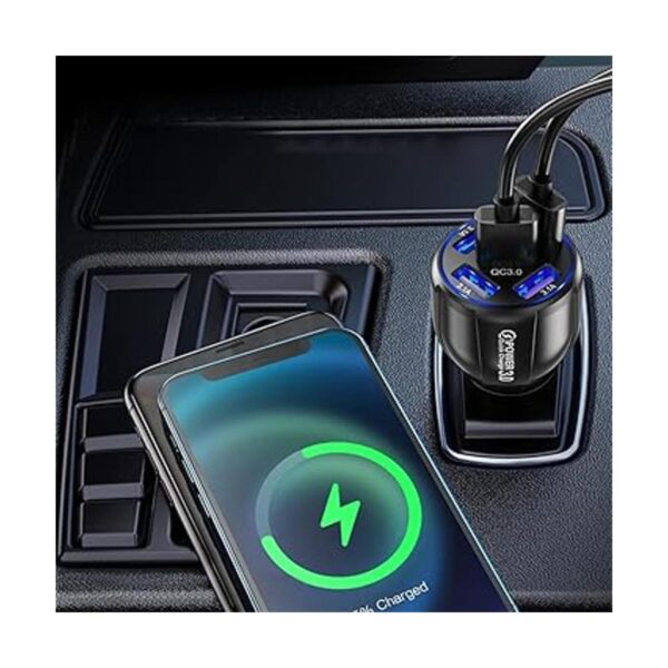 Cargador USB para automóvil adaptador de cargador rápido_2