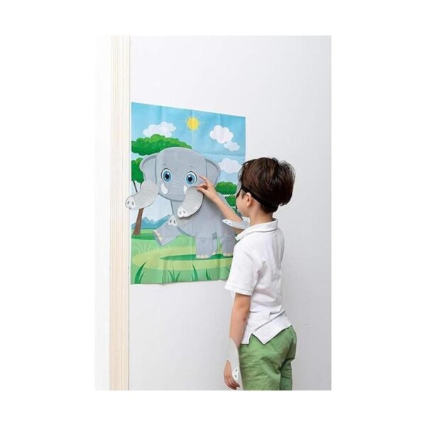Juego de 24 piezas con pin the Nose on the Elephant Party_3