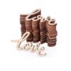 30 piezas de Little Love Wood Crafts DIY Recortes de