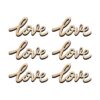 30 piezas de Little Love Wood Crafts DIY Recortes de