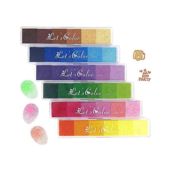 Aphlos Sellos de tinta para manualidades 36 colores
