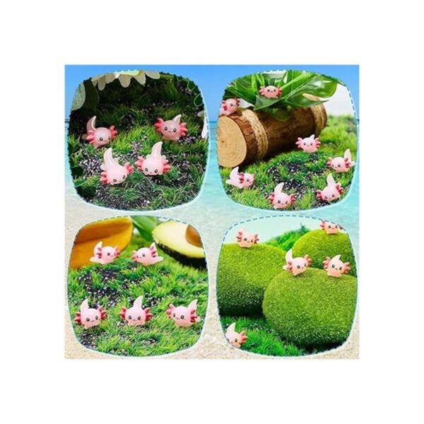 12 piezas de mini resina Axolotl Slime Charm Axolotl