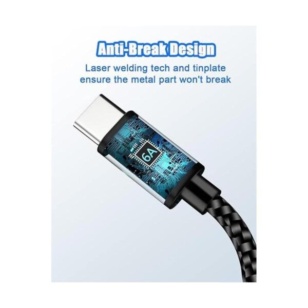 Paquete de 2 cables USB C a USB C JYJZPB de carga rápida_5