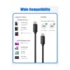 Paquete de 2 cables USB C a USB C JYJZPB de carga rápida_6