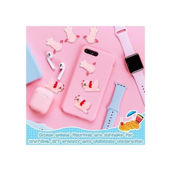 12 piezas de mini resina Axolotl Slime Charm Axolotl