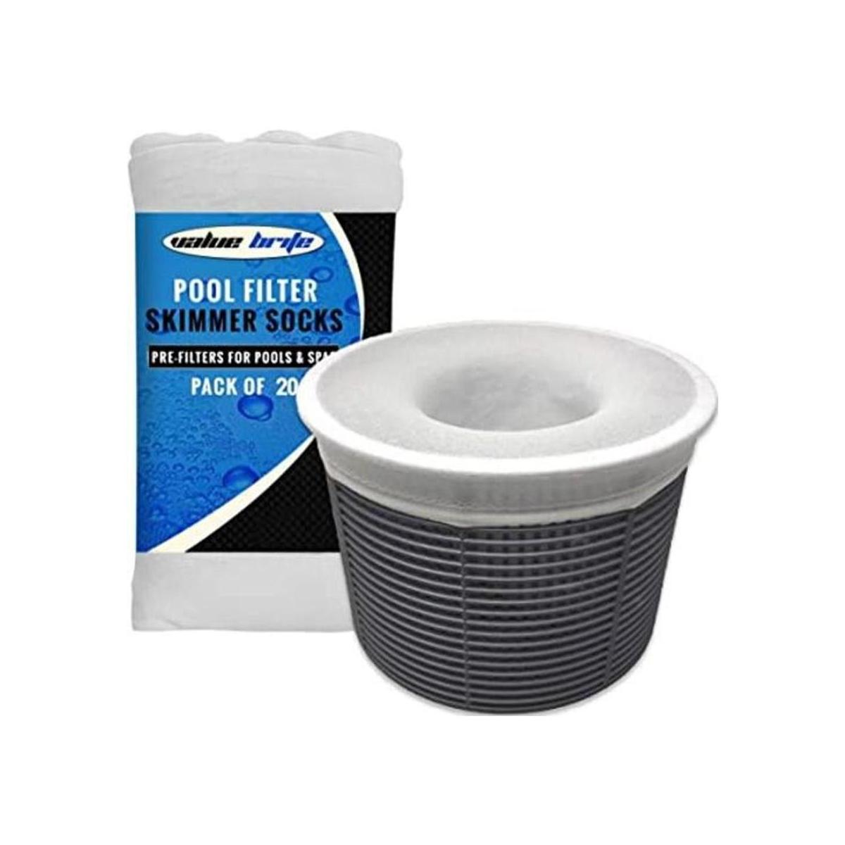 Paquete de 20 bolsas filtrantes para alberca. Red fina