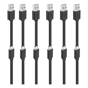 SCOVEE Cable micro USB corto de 12.0 in para teléfonos_1