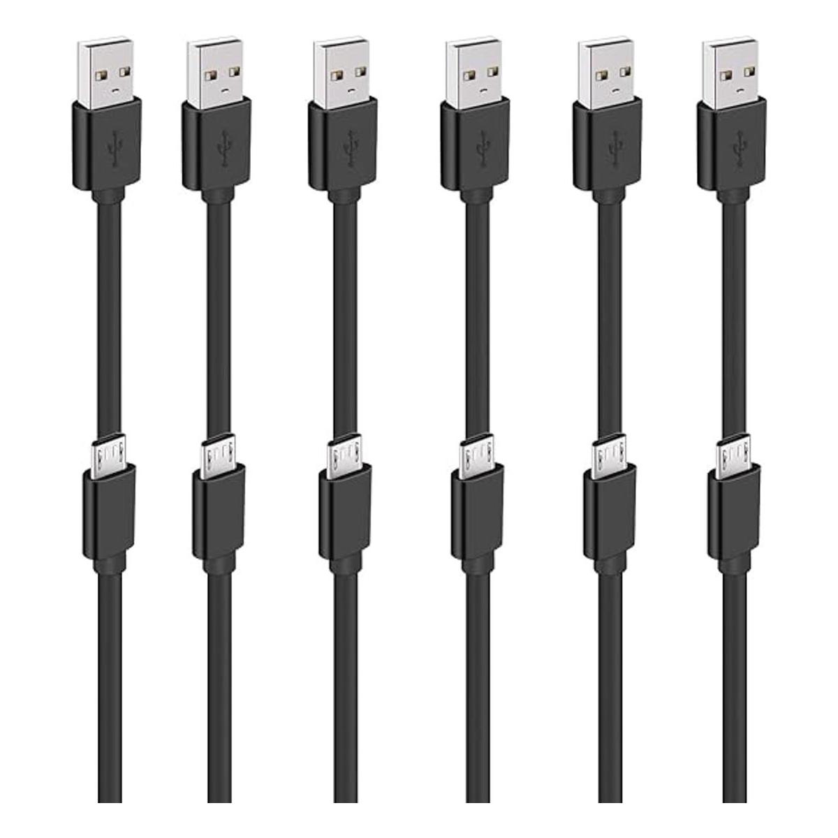 SCOVEE Cable micro USB corto de 12.0 in para teléfonos