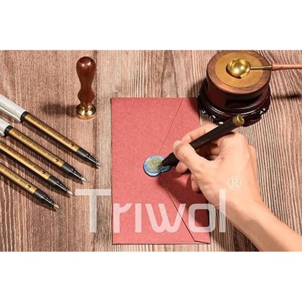 Triwol Kit de bolígrafo de sellado de cera bolígrafo_5
