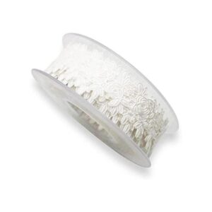 MRSRIBBON Cinta de encaje blanco de 1.0 in 32.8 ft para_1