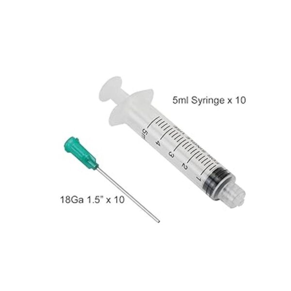 Shintop 10 jeringas de 0.2 fl oz con agujas de punta roma_3