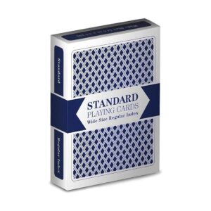 Juego de cartas estándar de una sola cubierta azul tamaño_1