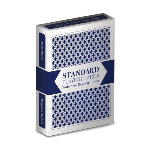 Juego de cartas estándar de una sola cubierta azul tamaño_1