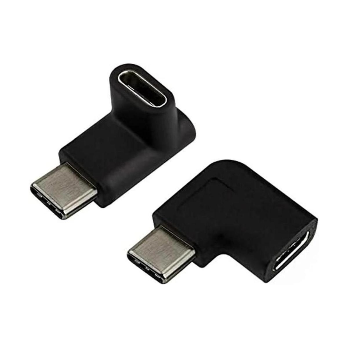 Oxsubor Adaptador USB C macho a hembra tipo C ángulo de