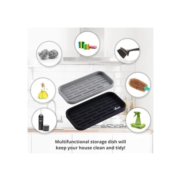 ECOART Bandeja de silicona para esponja soporte para