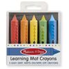 Crayones de estera de aprendizaje Melissa Doug S_1