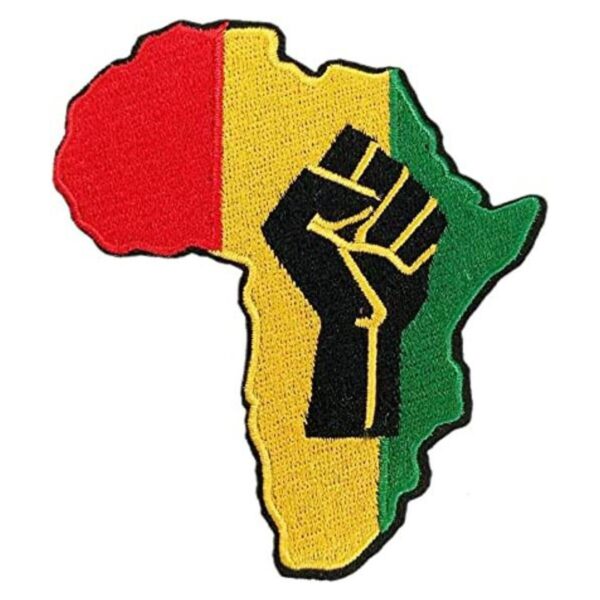 Africa Black Power Fist Rasta Rastafari Parche bordado_1