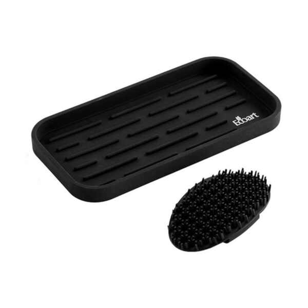 ECOART Bandeja de silicona para esponja soporte para