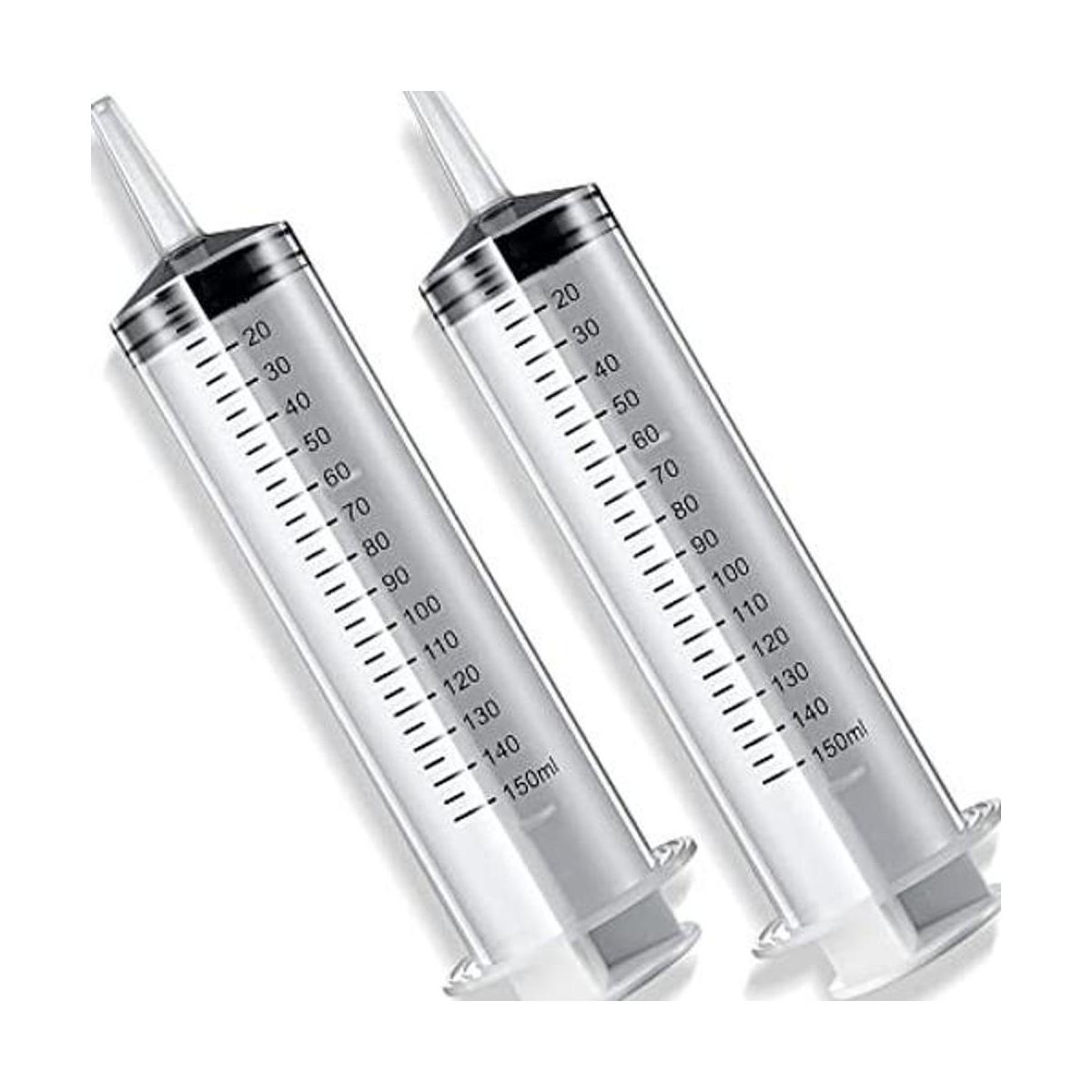 Paquete de 2 jeringas grandes de 5.1 fl oz jeringas de
