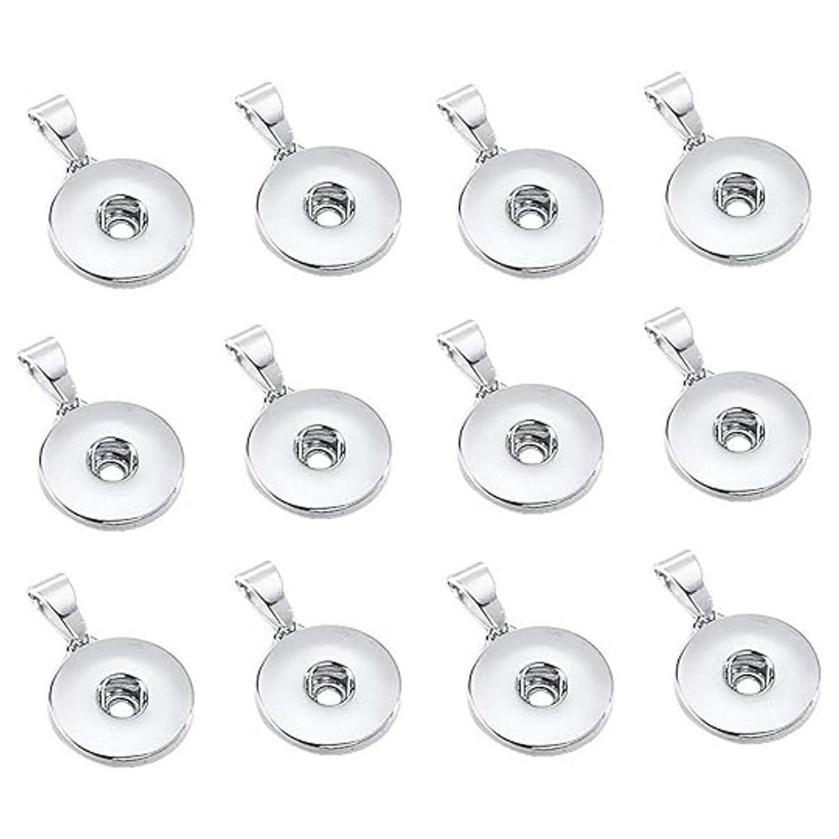 12 colgantes con base de broche para broches