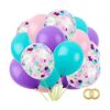 RUBFAC 60 globos de sirena de unicornio con globos de_1