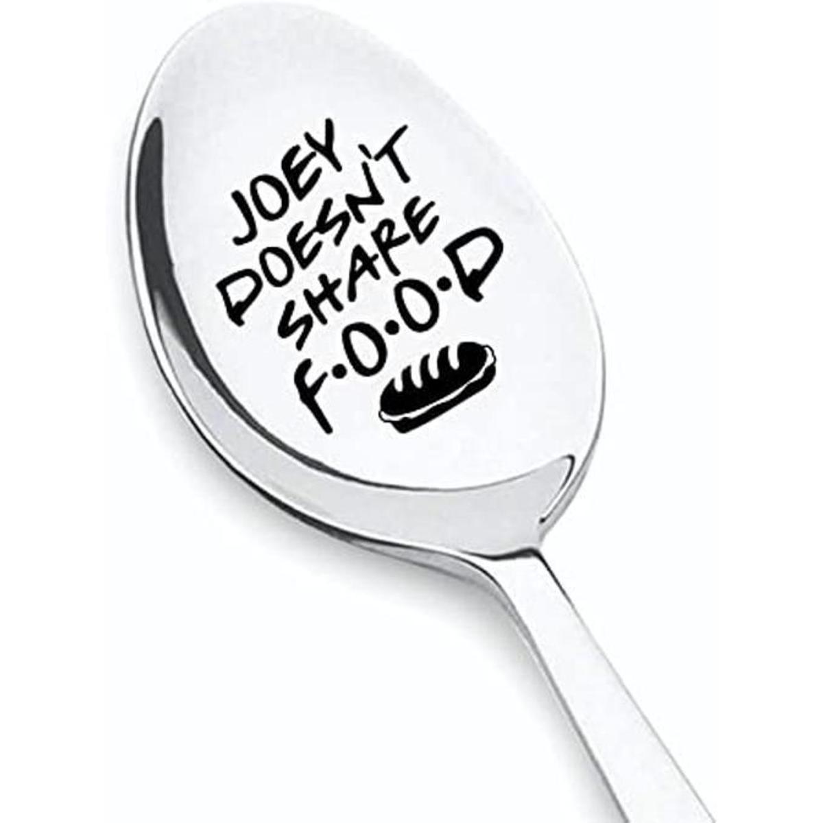 WHING Funny Joey Doesnt Share Cuchara de comida grabada