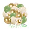 Vanjehou Globos blancos de plata verde 50 unidades de_1
