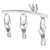Fashion Easy Juego de 3 perchas de acero inoxidable con 10_3
