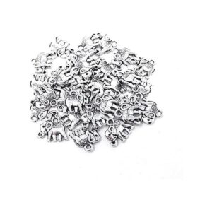 honbay 30pcs envejecido de elefante de plata Lucky Charms_1