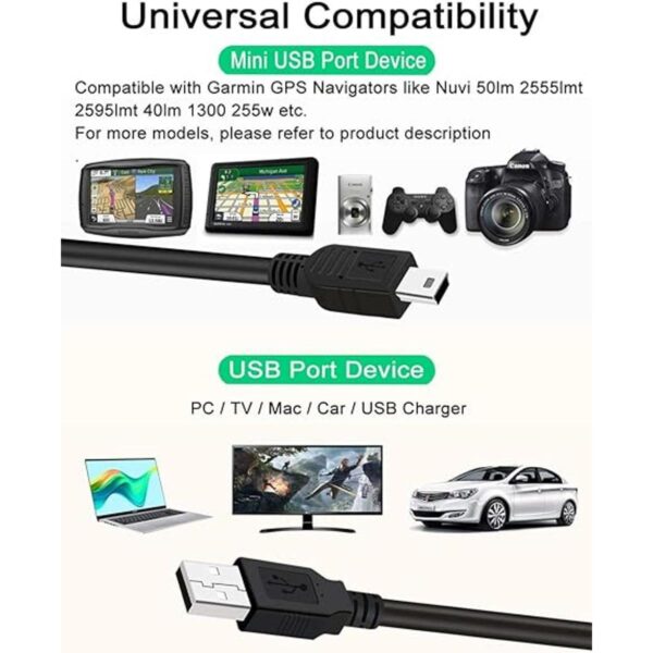 Cable de carga GPS de 10 pies para Garmin Navigator Nuvi_3