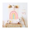 Cartel de arpillera de baby shower estilo bohemio diseño_3