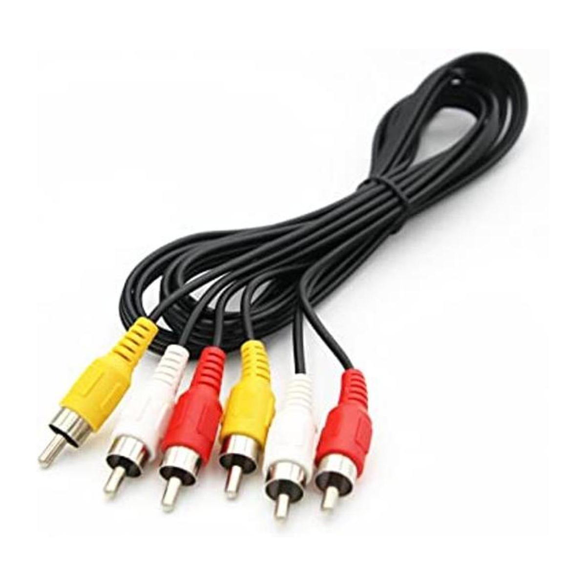 Cable de audio de video cable compuesto de 6 pies RCA a