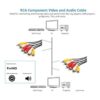 Cable de audio de video cable compuesto de 6 pies RCA a_4